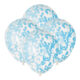 5-ballons-40cm-confettis-coeur-bleu